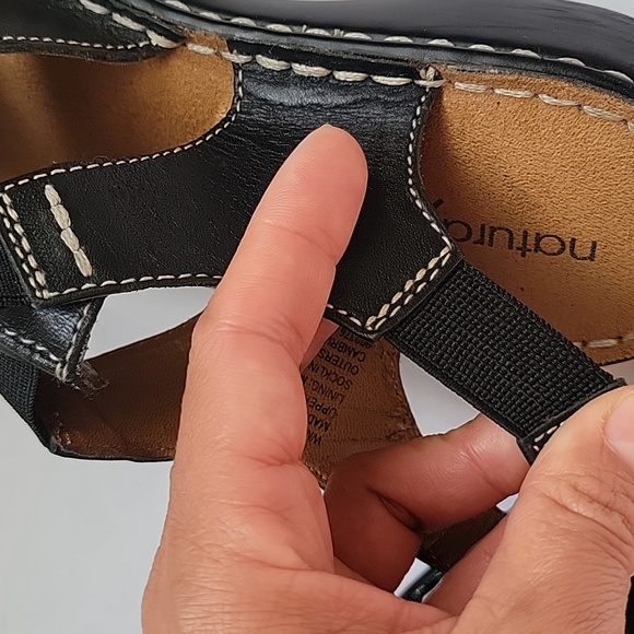 NATURALIZER Natural Soul. Sandal Black Leather. Size 6.5 - Picture 6 of 17